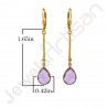 Purple Amethyst Earring 925 Sterling Silver Earring Gold Plated Earring