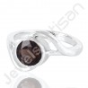 Smoky Quartz 925 Solid Sterling Silver Ring for Women