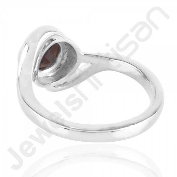 Smoky Quartz 925 Solid Sterling Silver Ring for Women