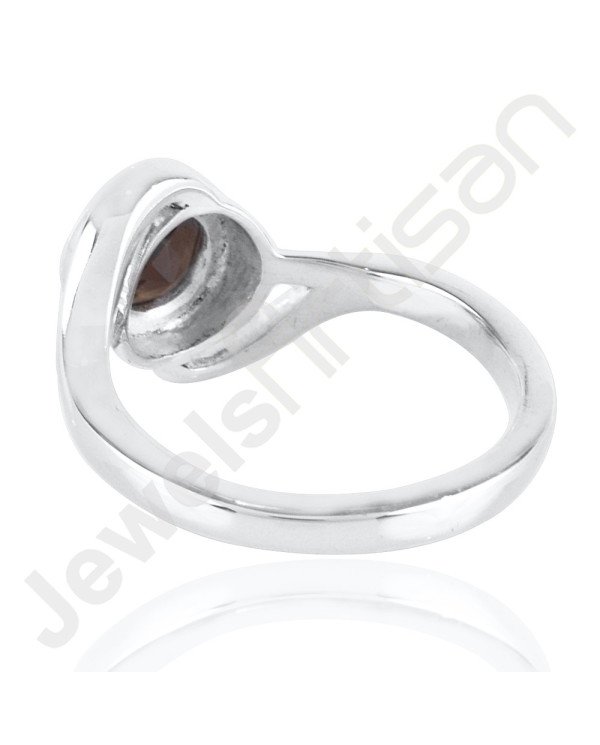 Smoky Quartz 925 Solid Sterling Silver Ring for Women