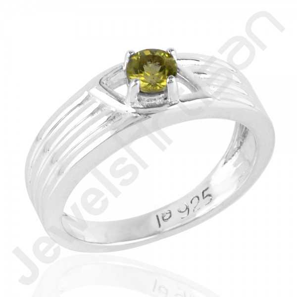 Peridot Ring 925 Solid Sterling Silver Ring Engagement Gemstone Ring