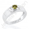Peridot Ring 925 Solid Sterling Silver Ring Engagement Gemstone Ring