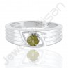 Peridot Ring 925 Solid Sterling Silver Ring Engagement Gemstone Ring