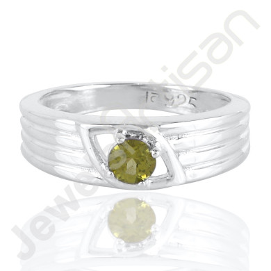 Peridot Ring 925 Solid Sterling Silver Ring Engagement Gemstone Ring