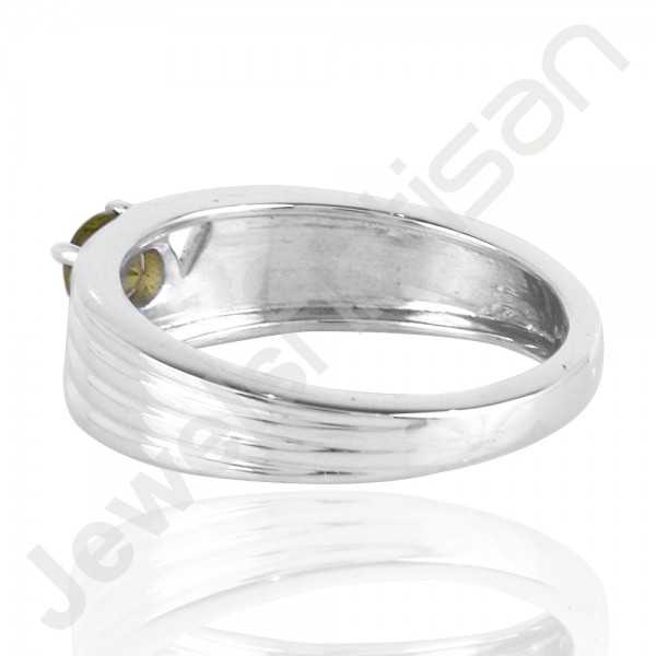 Peridot Ring 925 Solid Sterling Silver Ring Engagement Gemstone Ring