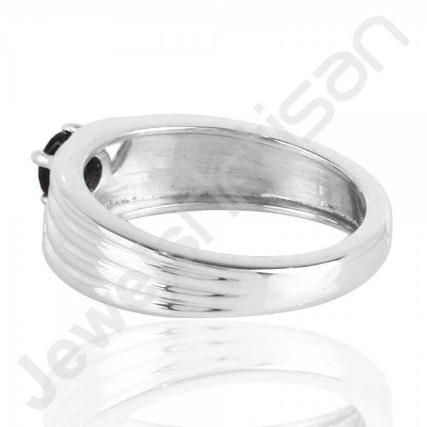 Black Onyx Ring 925 Solid Sterling Silver Ring Solitaire Gemstone Ring