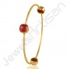 Natural Red Onyx Beautiful Gold Plated New fashion Bangle Jewellery.