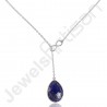Lapis Lazuli Necklace Infinity Chain Necklace Statement Pendant Necklace
