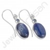 Kyanite Earrings Swiss Blue Topaz Earrings 925 Sterling Silver Earrings