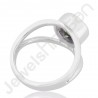 Green Amethyst Gemstone Ring 925 Solid Sterling Silver Solitaire Ring