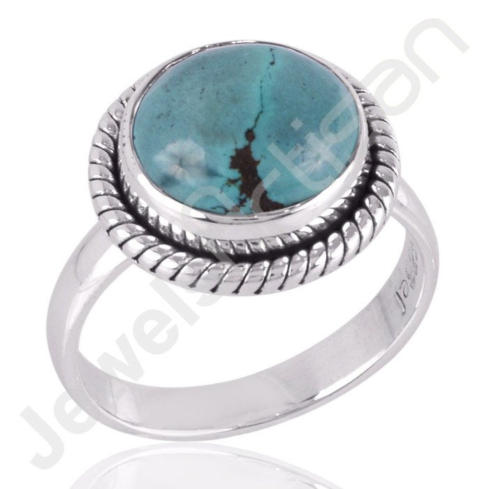 Natural Turquoise Gemstone 925 Solid Sterling Silver Ring