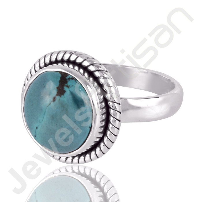 Natural Turquoise Gemstone 925 Solid Sterling Silver Ring
