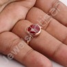 Rose Gold-Plated Ring Red Quartz Ring 925 Sterling Silver Ring