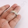 Two Tone Spinner Ring 925 Sterling Silver Spinner Ring Brass Spinner Ring