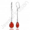 Red Onyx Earrings 925 Sterling Silver Earrings Dangle Drop Earrings