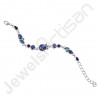 Kyanite Bracelet Swiss Blue Topaz Bracelet Amethyst Bracelet