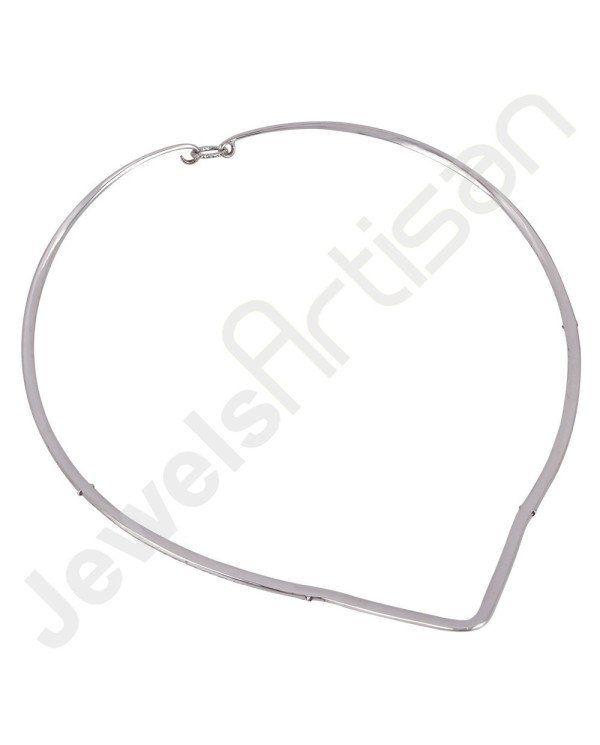 925 Sterling Silver Necklace Collar Necklace Oxidized Silver Necklace