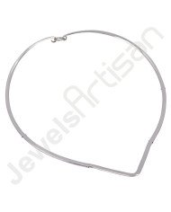 925 Sterling Silver Necklace Collar Necklace Oxidized Silver Necklace