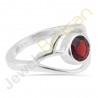 Garnet Gemstone Ring 925 Sterling Silver Ring Handmade Silver Ring