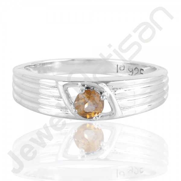 Citrine Gemstone Ring 925 Solid Sterling Silver Engagement Ring