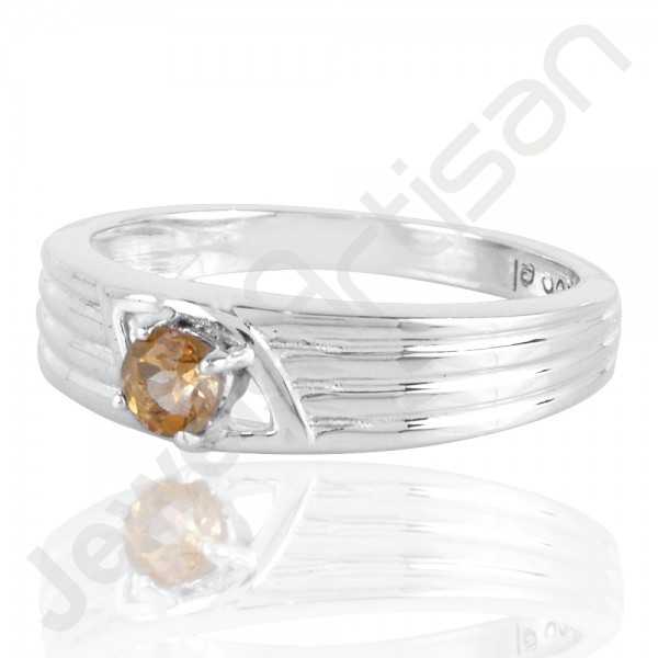 Citrine Gemstone Ring 925 Solid Sterling Silver Engagement Ring