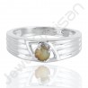 Ethiopian Opal Gemstone Ring 925 Sterling Silver Prong Set Ring