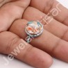 925 Sterling Silver Ring Orange Spiny Turquoise Ring Gemstone Ring