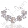 Baroque Pearl Bracelet Fresh Water Pearl Bracelet Solid Silver Bracelet