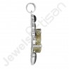 Sterling Silver Pyrite Pendant Black Onyx Pendant