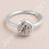 Classic Solitaire Ring Sterling Silver Ring Tourmalinated Quartz Ring