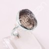 Agni Manitite Ring Natural Gemstone Ring 925 Sterling Silver Ring
