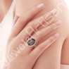 Agni Manitite Ring Natural Gemstone Ring 925 Sterling Silver Ring