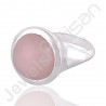 Natural Gemstone Ring Pink Opal Ring 925 Sterling Silver Ring