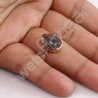 Sterling Silver Rose Gold Plated Tourmalinated Quartz Ring