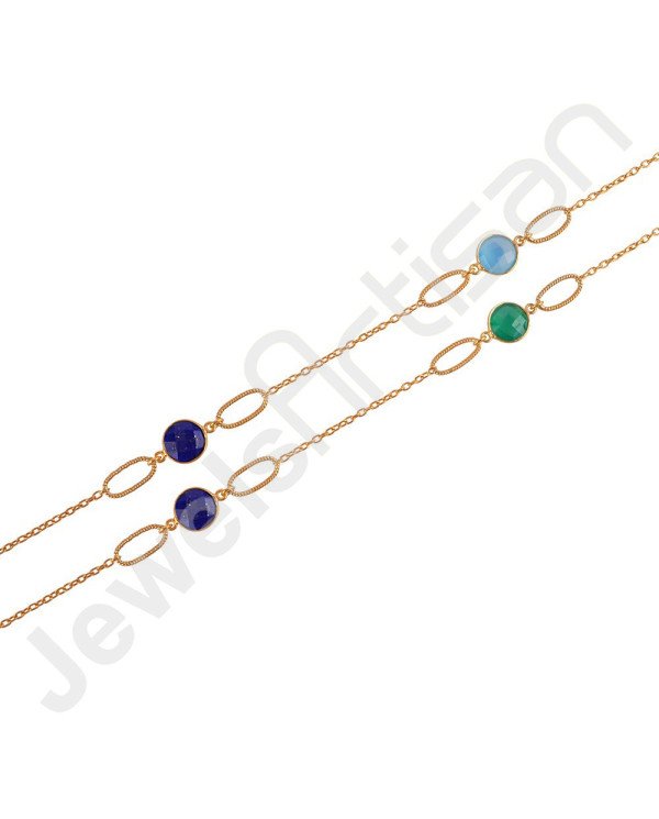 Chain Link Necklace 925 Solid Silver Necklace Gold Vermeil Necklace