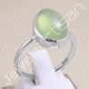 Sterling Silver Handcrafted Prehnite Ring
