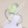Sterling Silver Handcrafted Prehnite Ring