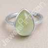 Sterling Silver Handcrafted Prehnite Ring