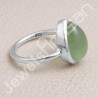 Sterling Silver Handcrafted Prehnite Ring