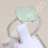 Mint Chalcedony Ring Natural Gemstone Ring 925 Sterling Silver Ring