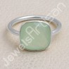 Mint Chalcedony Ring Natural Gemstone Ring 925 Sterling Silver Ring
