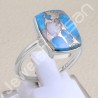 Sterling Silver Handcrafted Pink Spiny Oyster Turquoise Ring
