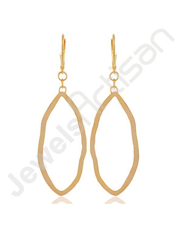 18 K Gold-Plated Earrings Gold Vermeil Earrings 925 Solid Silver Earrings