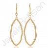 18 K Gold-Plated Earrings Gold Vermeil Earrings 925 Solid Silver Earrings
