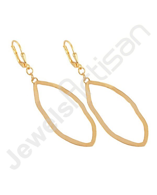 18 K Gold-Plated Earrings Gold Vermeil Earrings 925 Solid Silver Earrings