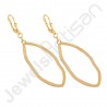 18 K Gold-Plated Earrings Gold Vermeil Earrings 925 Solid Silver Earrings