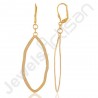 18 K Gold-Plated Earrings Gold Vermeil Earrings 925 Solid Silver Earrings