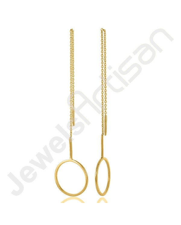 18 K Gold-Plated Earrings Gold Vermeil Earrings 925 Solid Silver Earrings