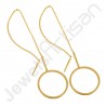 18 K Gold-Plated Earrings Gold Vermeil Earrings 925 Solid Silver Earrings