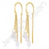 18 K Gold-Plated Earrings Gold Vermeil Earrings 925 Solid Silver Earrings
